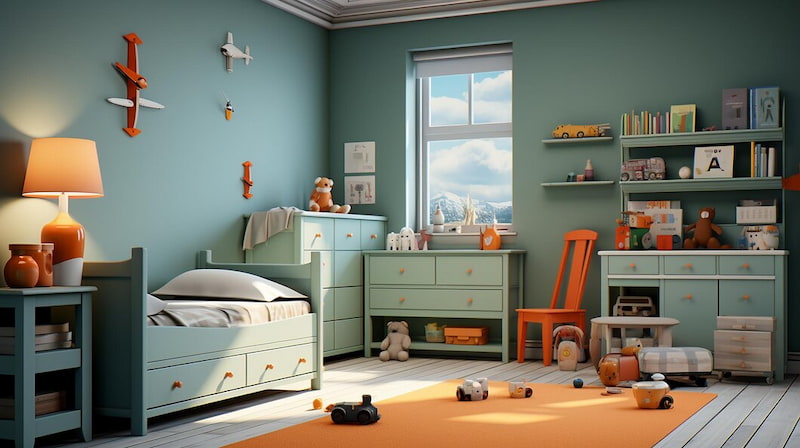 dekorasi kamar tidur anak laki-laki