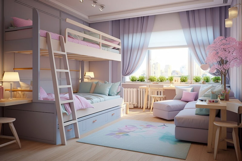 dekorasi kamar tidur anak perempuan