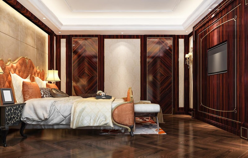 dekorasi kamar tidur mewah
