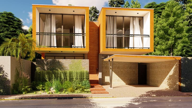 rumah atap dak sederhana