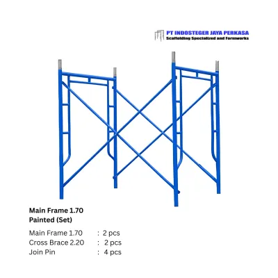 Main Frame Scaffolding 1.70 Meter Painted Satu Set