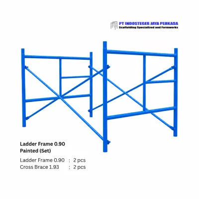 Ladder Frame Scaffolding 0.90 Meter Painted Satu Set (Tanpa Join Pin)