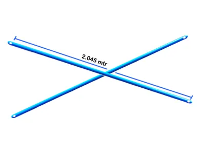 Cross Brace Scaffolding 2 Meter Painted