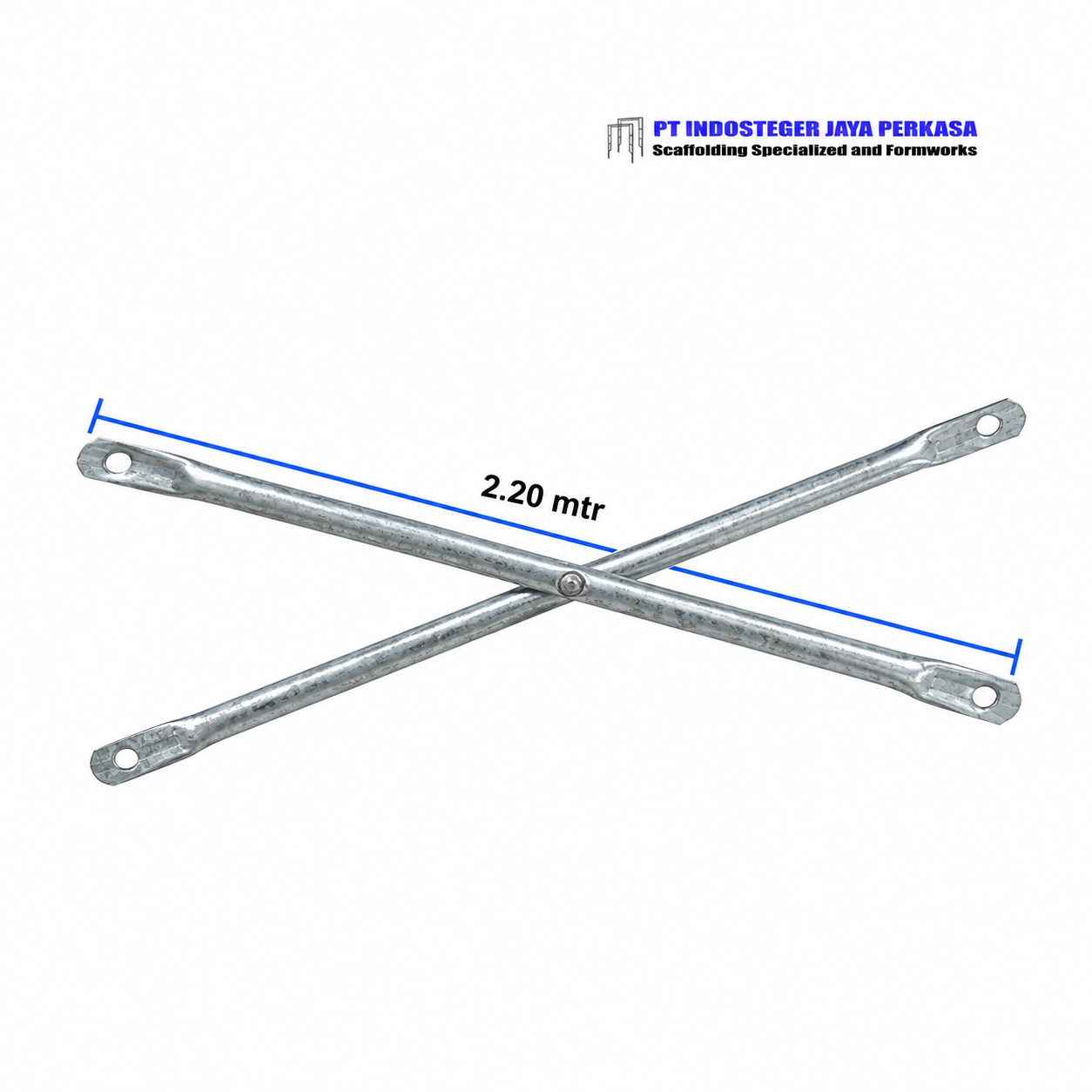 Cross Brace Scaffolding 2.20 Meter Galvanis