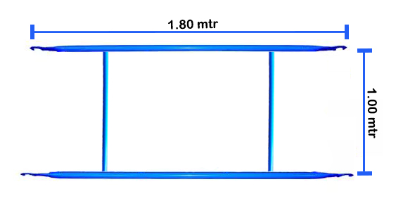 Jual Frame Scaffolding Horizontal 1 Meter X 1.8 Meter Painted