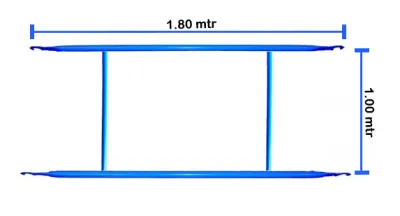 Frame Scaffolding Horizontal 1 Meter X 1.8 Meter Painted