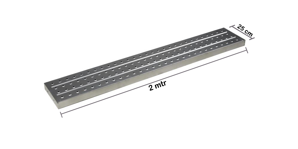 Jual Metal Plank Papan Asiba 2 Meter X 1.2 Mm X 25 Cm