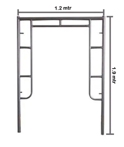 Main Frame Scaffolding 1.9 Meter X 1.2 Meter Galvanis