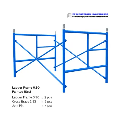 Ladder Frame Scaffolding 0.90 Meter Painted Satu Set