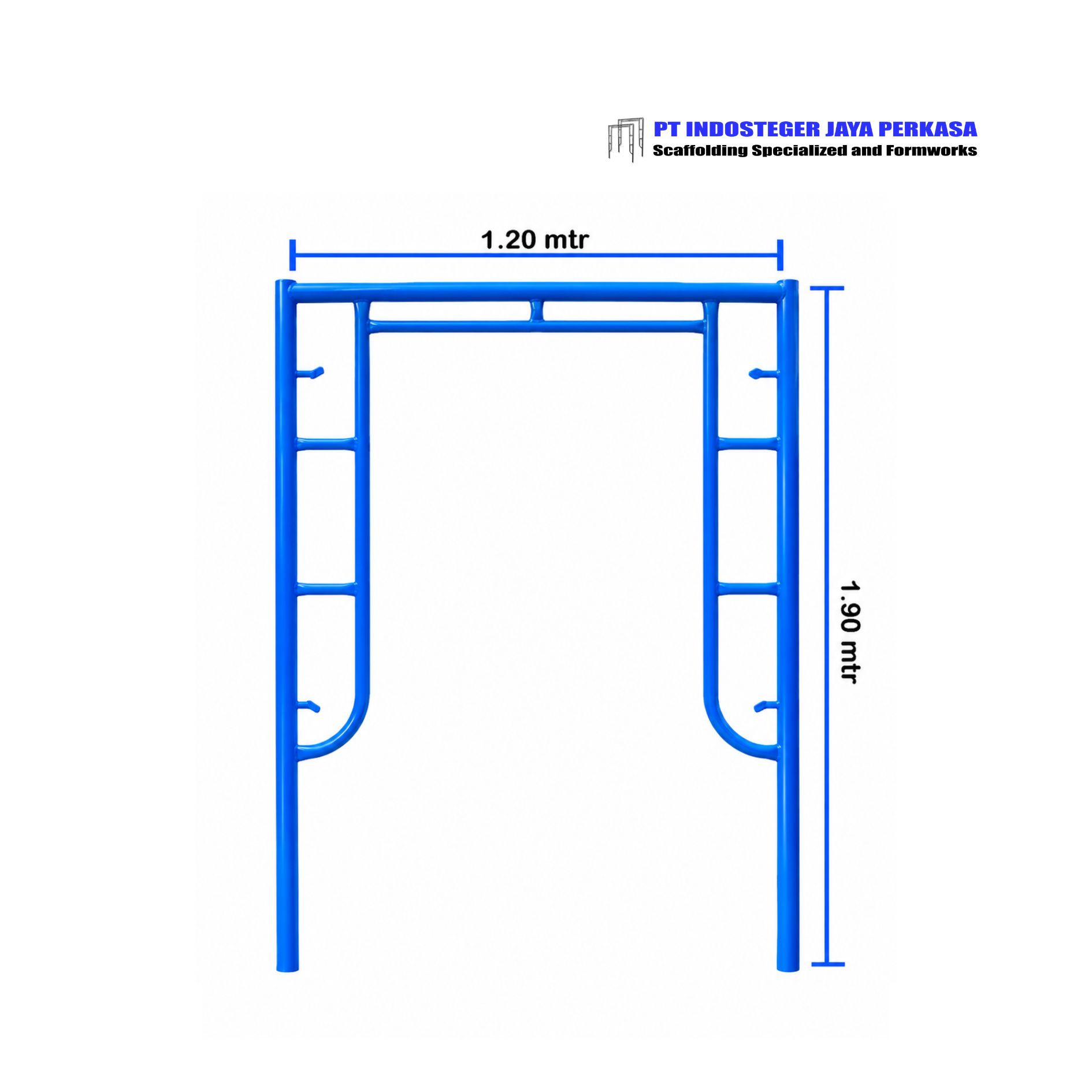 Main Frame Scaffolding 1.9 X Meter X 1.2 Meter Painted