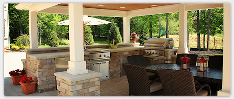 Dapur Outdoor dengan Gazebo