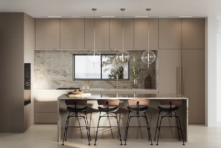 Dapur Terbuka dengan Konsep Industrial