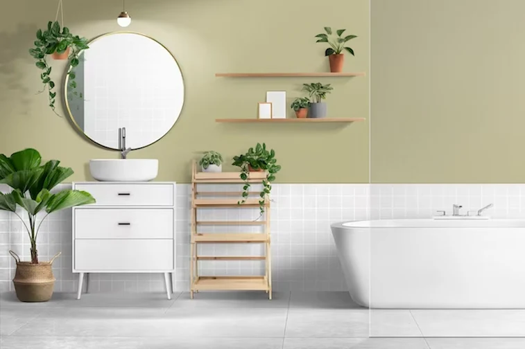 Desain Kamar Mandi Estetik Natural