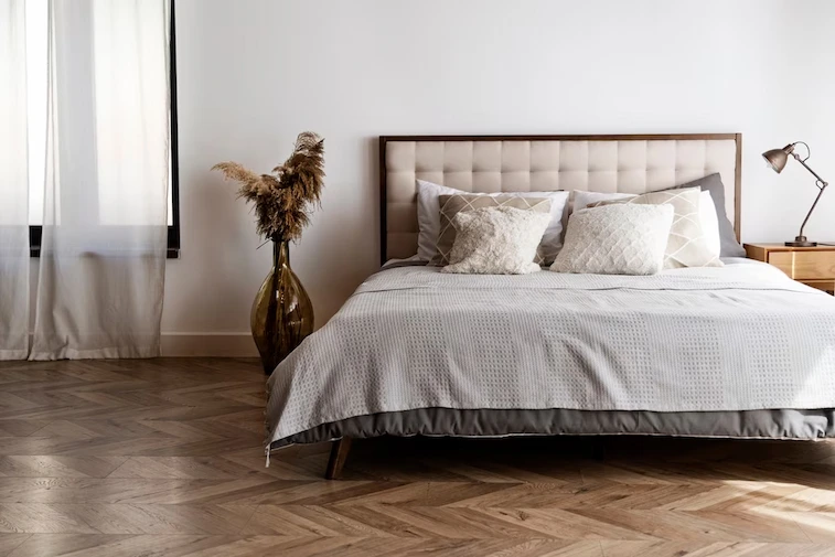 Desain Kamar Tidur Lesehan Vintage