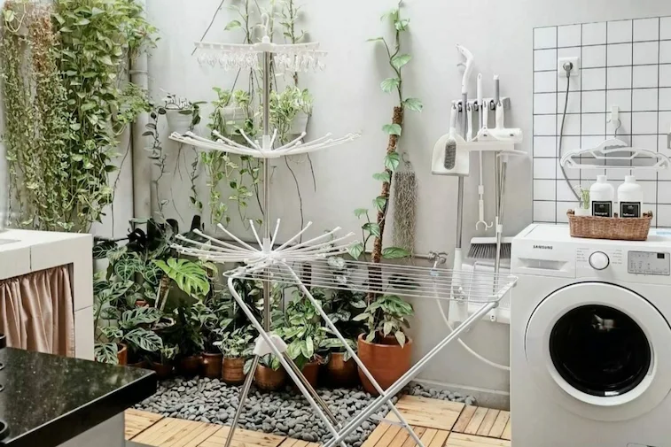 Desain Laundry Room Minimalis Terbuka