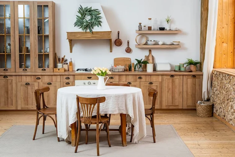 Desain Ruang Makan Minimalis dengan Sentuhan Tradisional