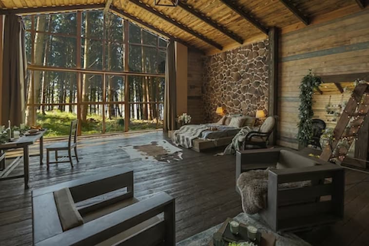 Desain Rumah Open Space Rustic