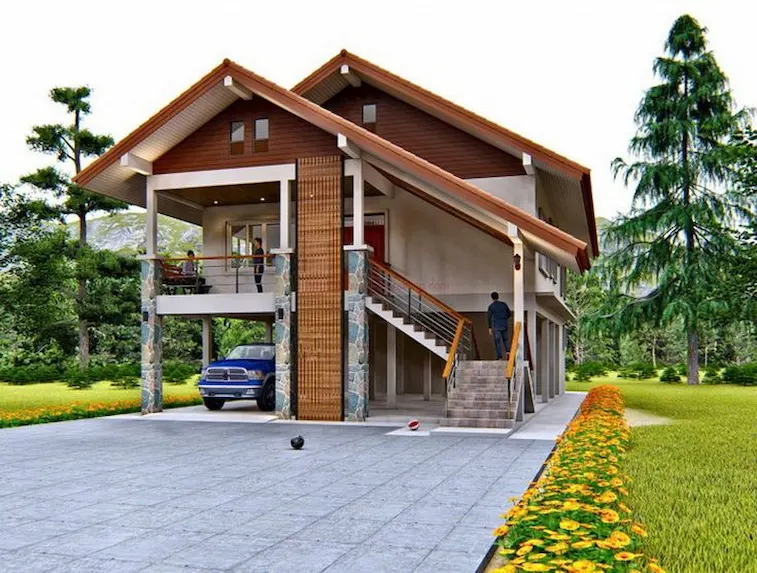 Desain Rumah Panggung 2 Lantai
