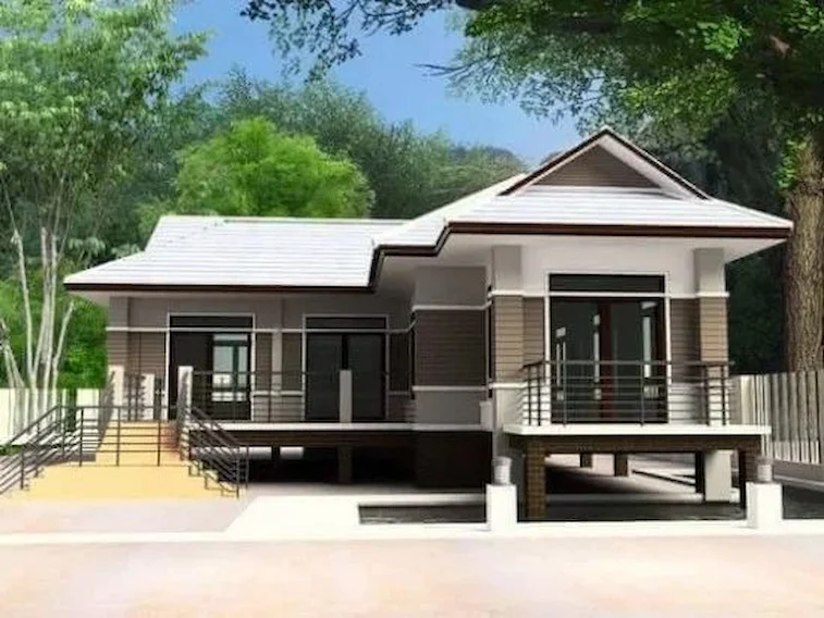 Desain Rumah Panggung European Style