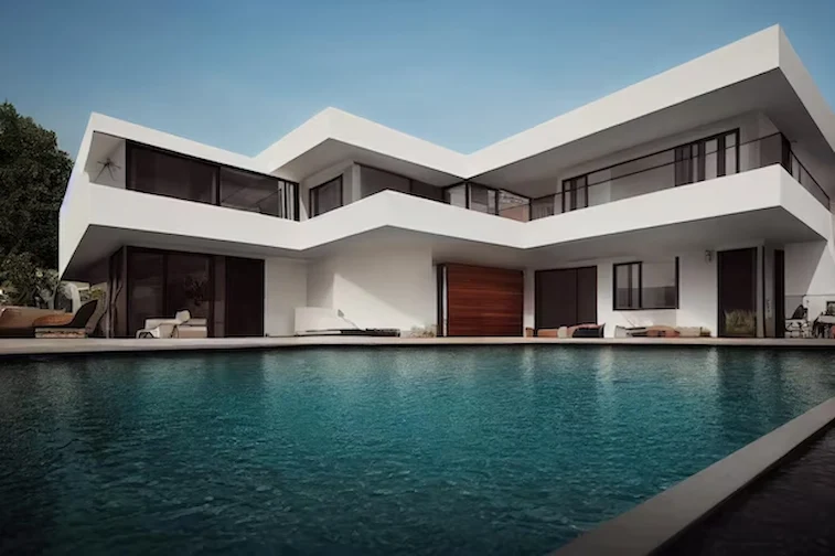 Desain Rumah Tropis Modern 2 Lantai