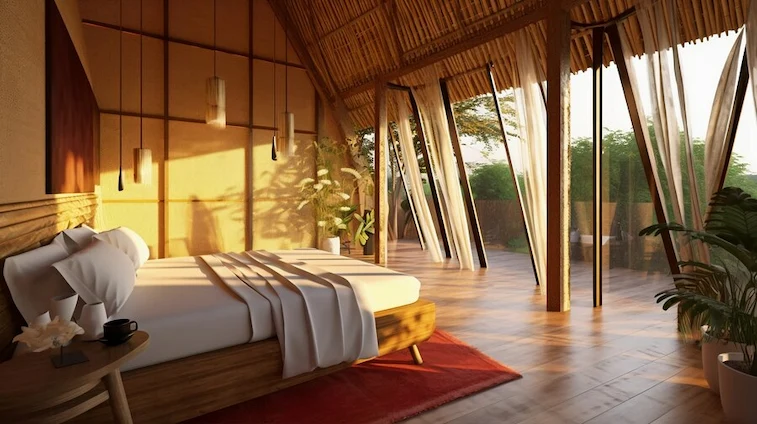 Desain Rumah Tropis Modern dengan Balkon Terbuka