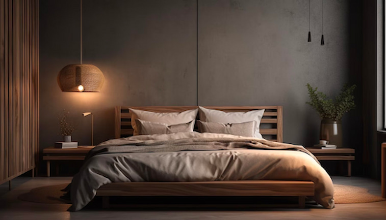Kamar Industrial Minimalis Kontemporer