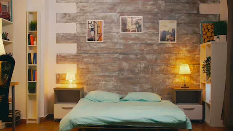 Kamar Industrial Minimalis Loft