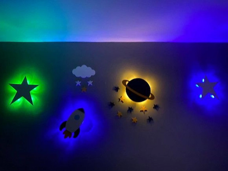 Lampu LED Tema Galaxy