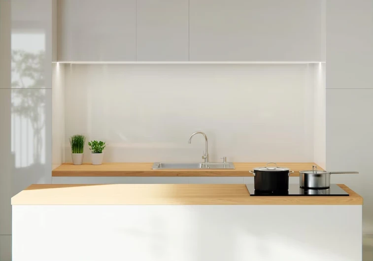 Meja Dapur dengan Tambahan Island