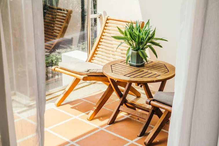 Ruang Tamu di Teras Rumah Type 36 Simple