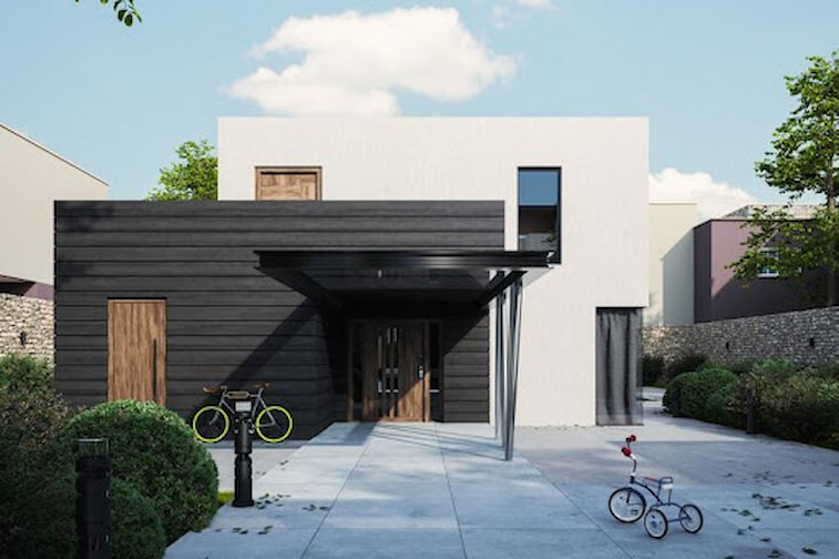 Rumah Kotak Minimalis dengan Ruang Multifungsi
