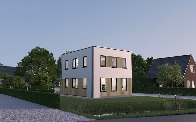 Rumah Minimalis dengan Atap Dak Cor Beton