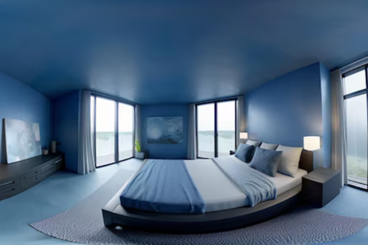 Warna Biru Muda dan Putih