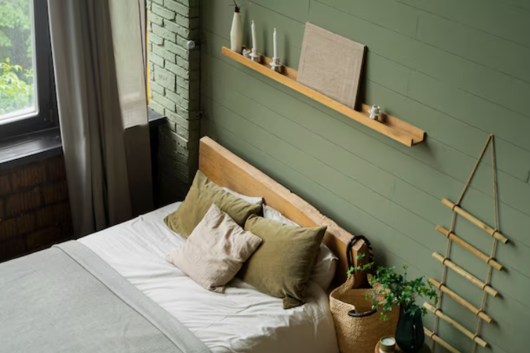 Warna Hijau Mint dan Cokelat Muda
